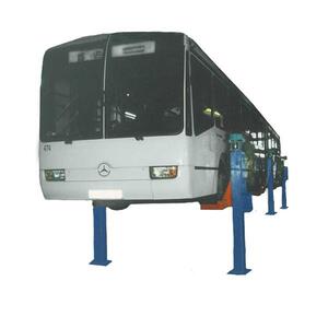 Подъемник шестистоечный электромеханический для автобусов ПС-15 по ТЗ