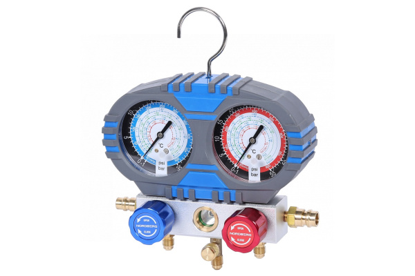 Коллектор манометрический со шлангами и муфтами в кейсе NFG32K