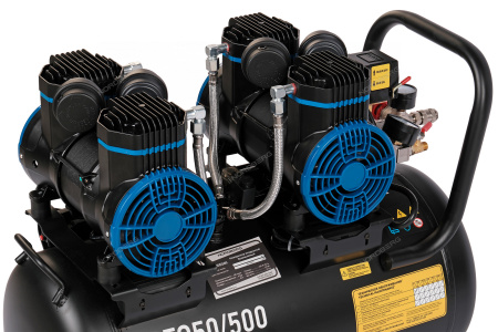 Компрессор безмасляный 220В, ресив. 50л, 500 л/мин NCEO50/500