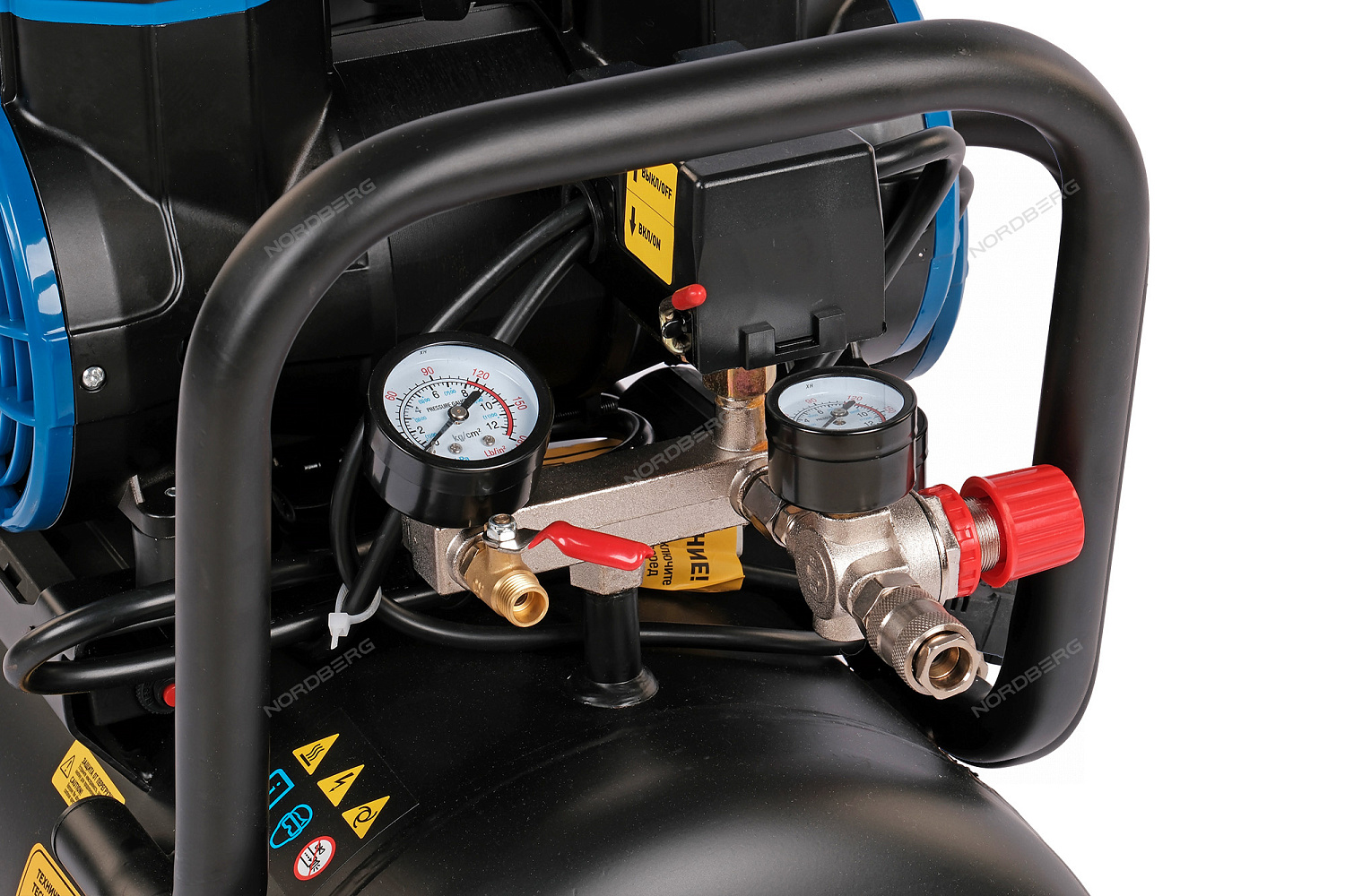 Компрессор безмасляный 220В, ресив. 50л, 500 л/мин NCEO50/500